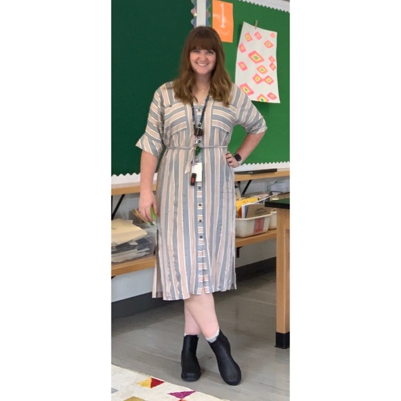 RVCA Midi Button-Up Dress - Picture 6 of 6